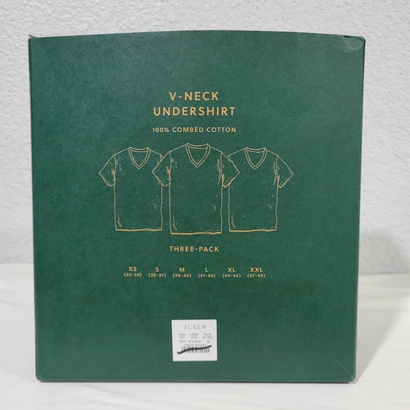 New J Crew V-neck undershirts three-pack BY548 - Picture 4 of 12